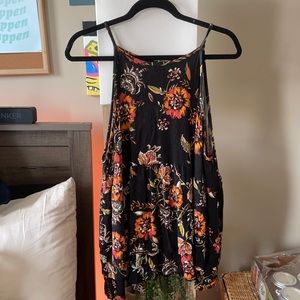 Black floral plus size tank - torrid